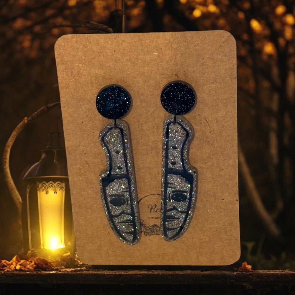 Halloween horror Movie earrings.